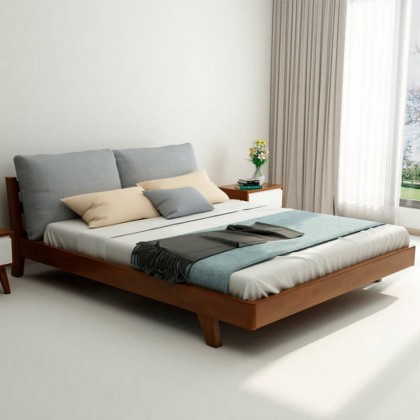 Solid Wood Bed Double